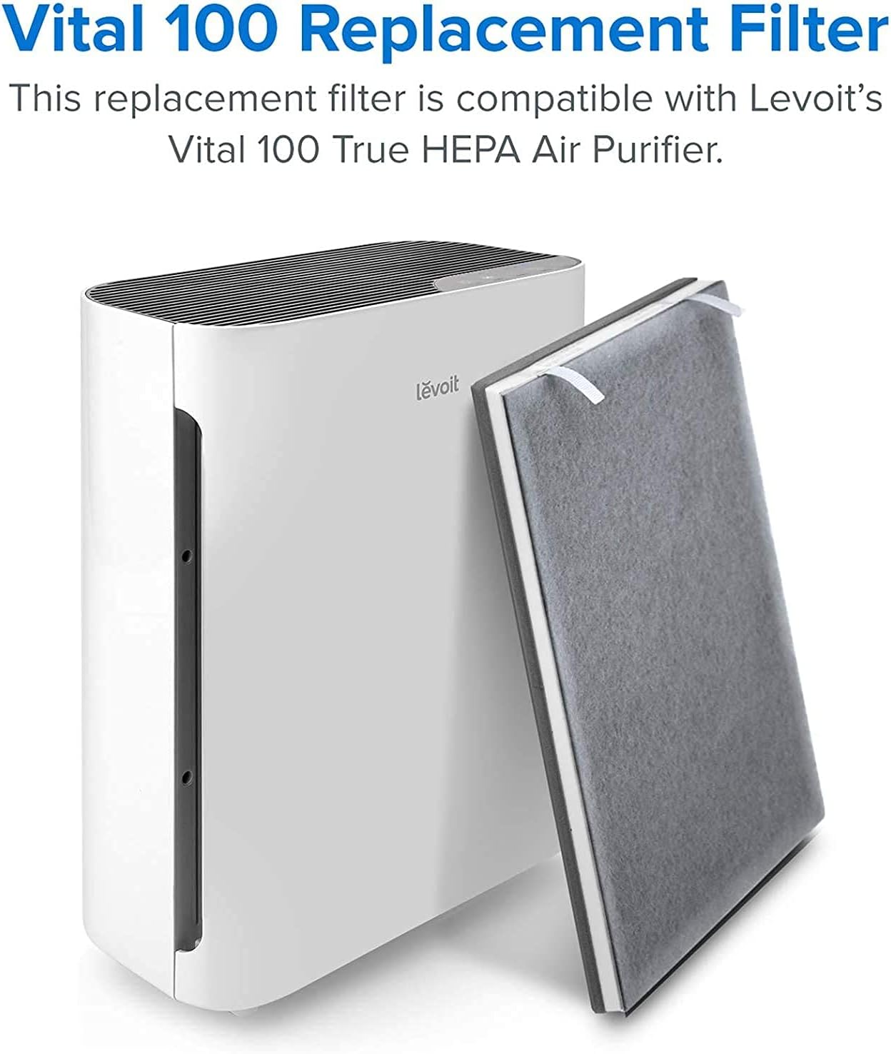 LEVOIT Air Purifiers for Home Large Room, H13 True HEPA Filter Air Purifier Removes 99.97% Pets Allergies , Dust, Smoke, Mold, Pollen, Quiet Odor Eliminator for Bedroom, Vital 100