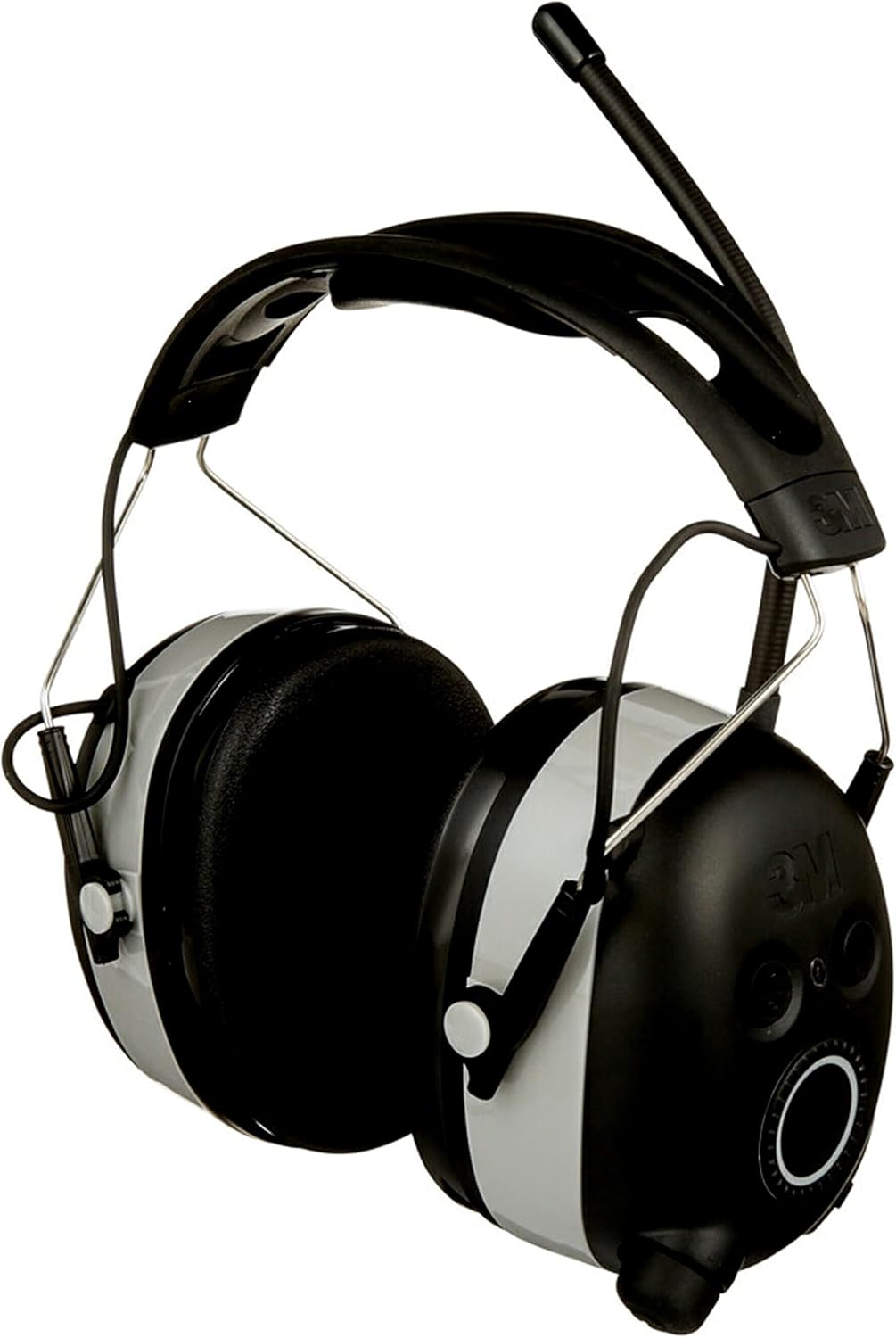 3m Worktunes Bluetooth Hearing Protection with Am/fm Radio, Black and Grey