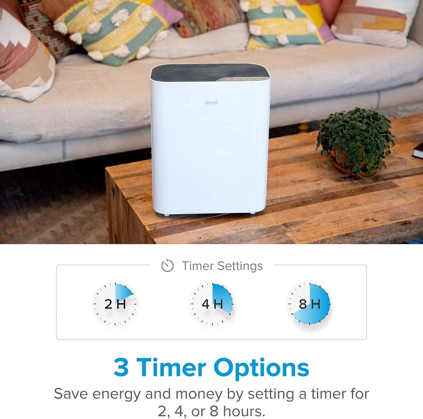 LEVOIT Air Purifiers for Home Large Room, H13 True HEPA Filter Air Purifier Removes 99.97% Pets Allergies , Dust, Smoke, Mold, Pollen, Quiet Odor Eliminator for Bedroom, Vital 100