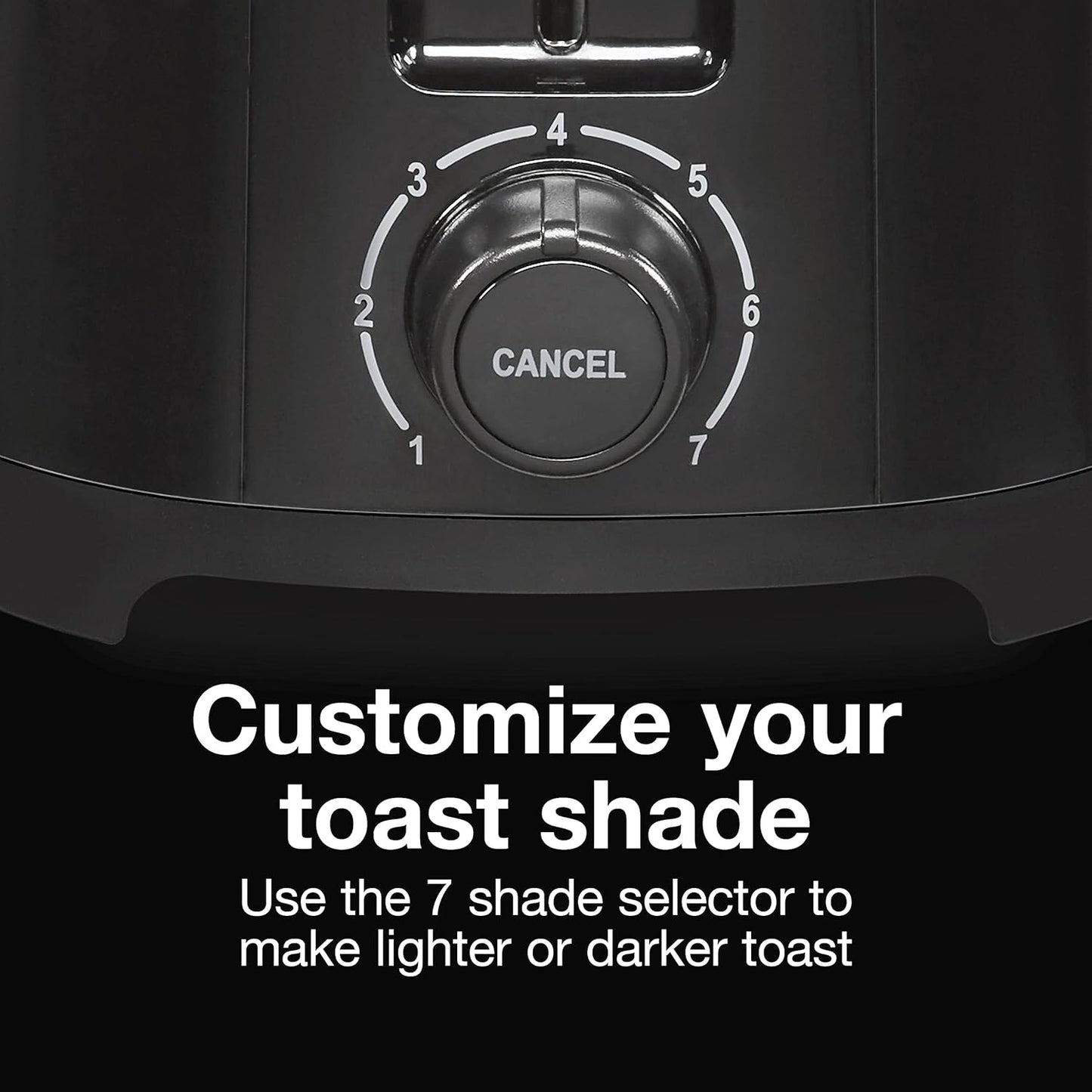 Proctor Silex 2-Slice Extra-Wide Slot Toaster with Cool Wall, Shade Selector, Toast Boost, Auto Shut-Off and Cancel Button, Black, 22215G