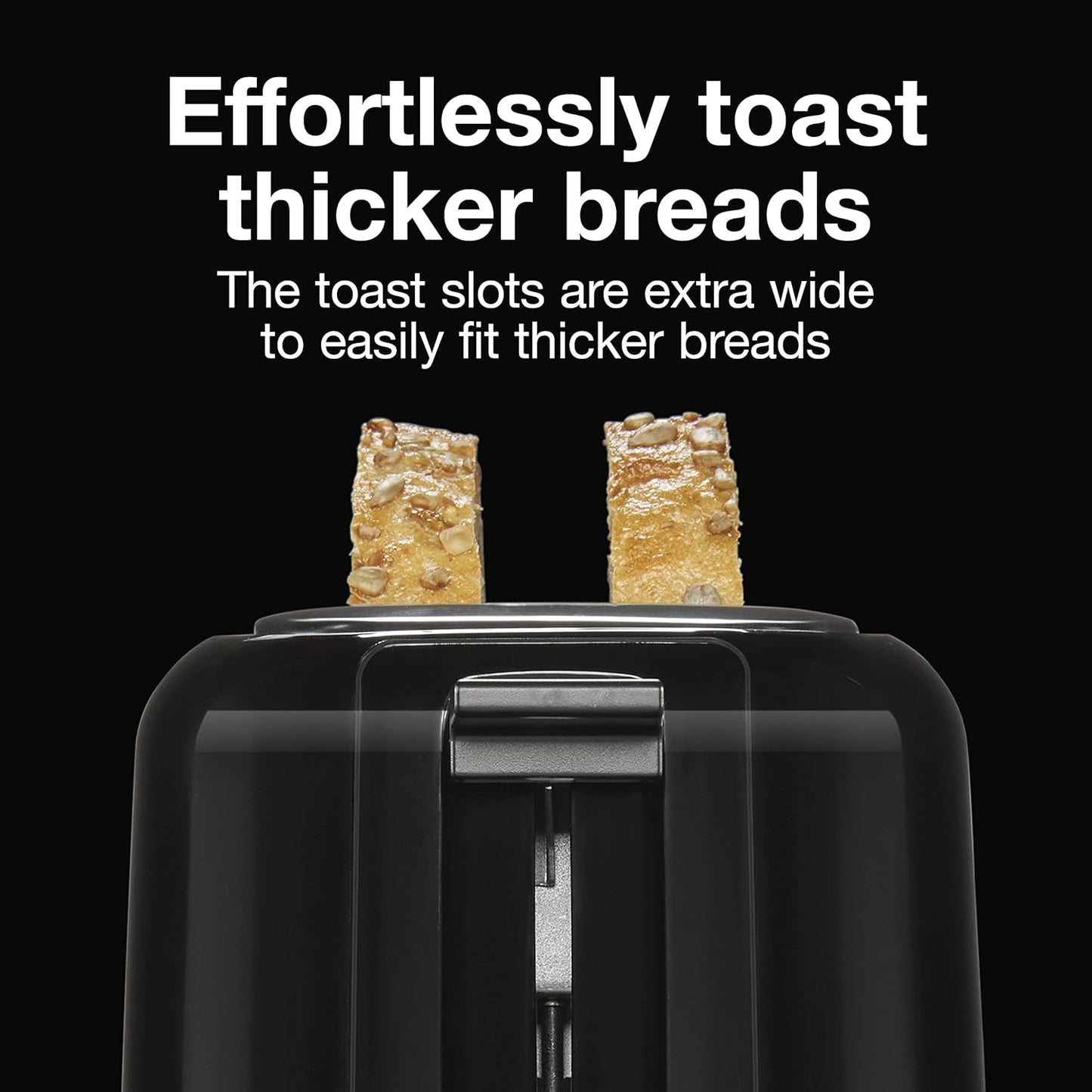 Proctor Silex 2-Slice Extra-Wide Slot Toaster with Cool Wall, Shade Selector, Toast Boost, Auto Shut-Off and Cancel Button, Black, 22215G