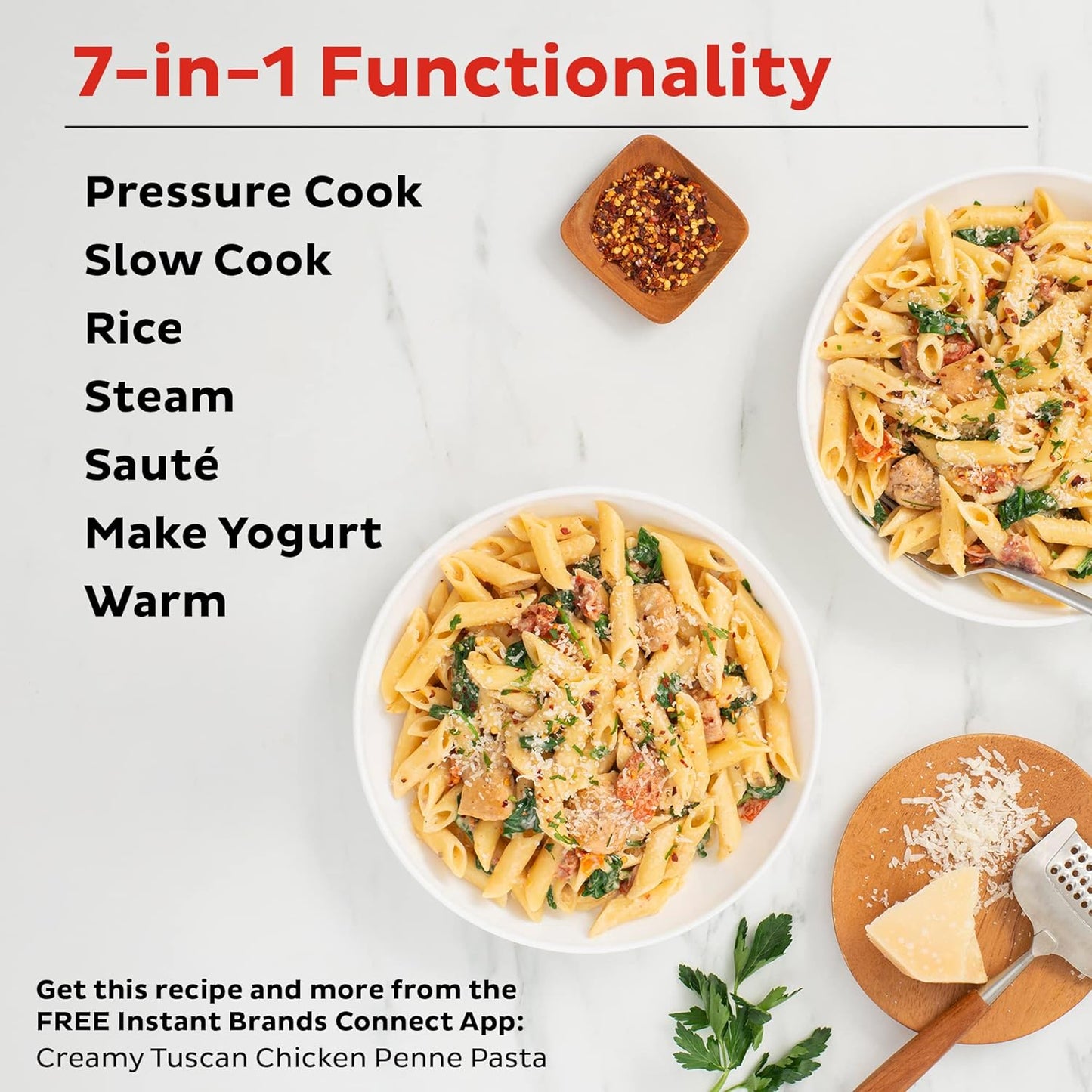 Instant Pot Duo 7-in-1 Electric Pressure Cooker, Slow Cooker, Rice Cooker, Steamer, Saute, Yogurt Maker, Warmer & Sterilizer, Includes App With Over 800 Recipes, Stainless Steel, 6 Quart