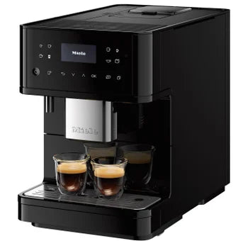 Miele CM6160 Milk Perfection Countertop Coffee Machine, Obsidian Black