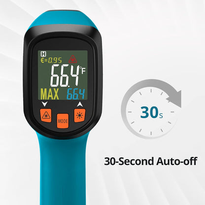 Tilswall Infrared Thermometer(Not for Human), Non-Contact Temperature Gun -58℉~1112℉(-50℃~600℃) with Color LCD Display, High/Low Temp Alarm, Digital Laser Thermometer Gun for Cooking/Freezer/Industry