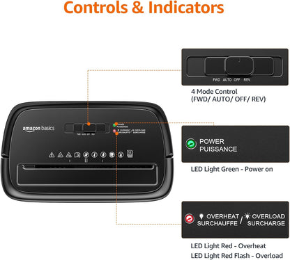 Amazon Basics 12-Sheet Cross-Cut Paper Shredder and Credit Card Shredder