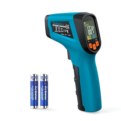 Tilswall Infrared Thermometer(Not for Human), Non-Contact Temperature Gun -58℉~1112℉(-50℃~600℃) with Color LCD Display, High/Low Temp Alarm, Digital Laser Thermometer Gun for Cooking/Freezer/Industry