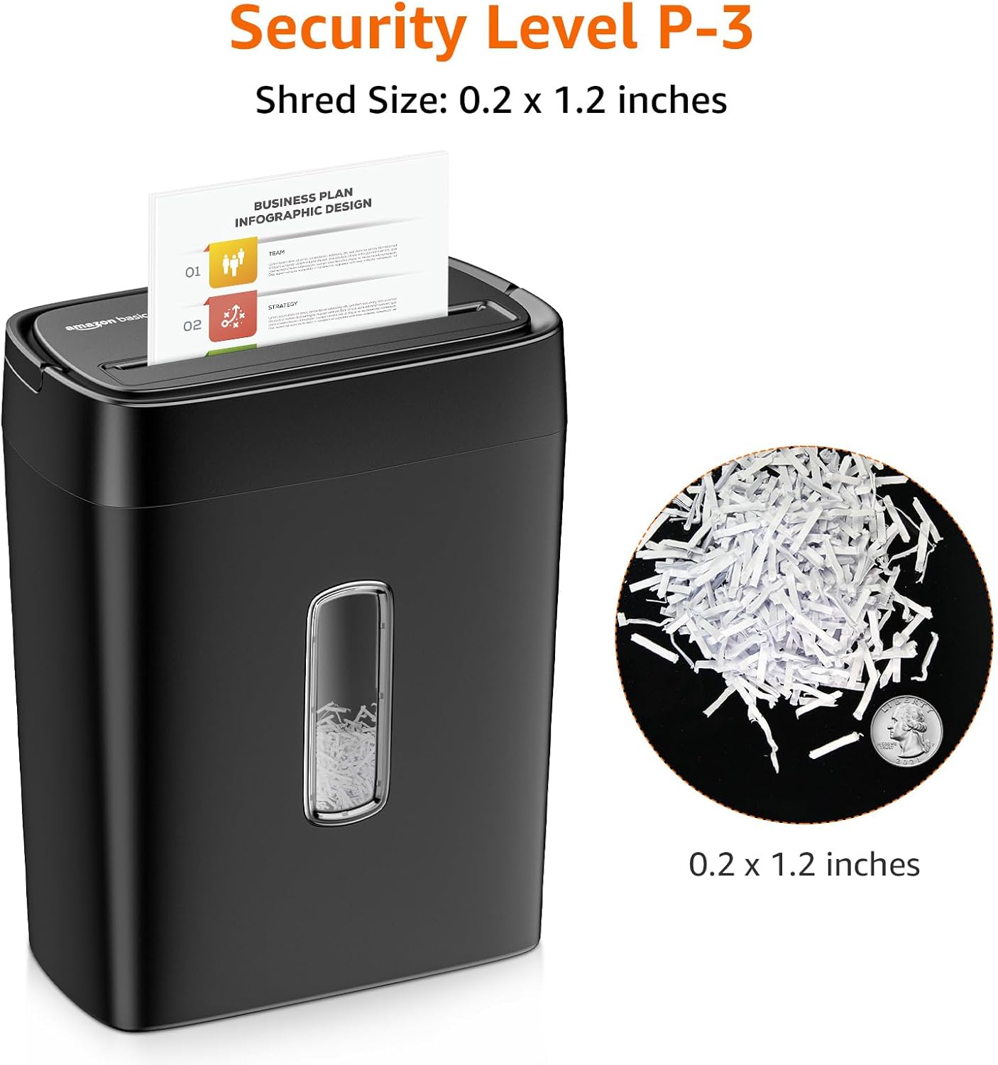 Amazon Basics 12-Sheet Cross-Cut Paper Shredder and Credit Card Shredder