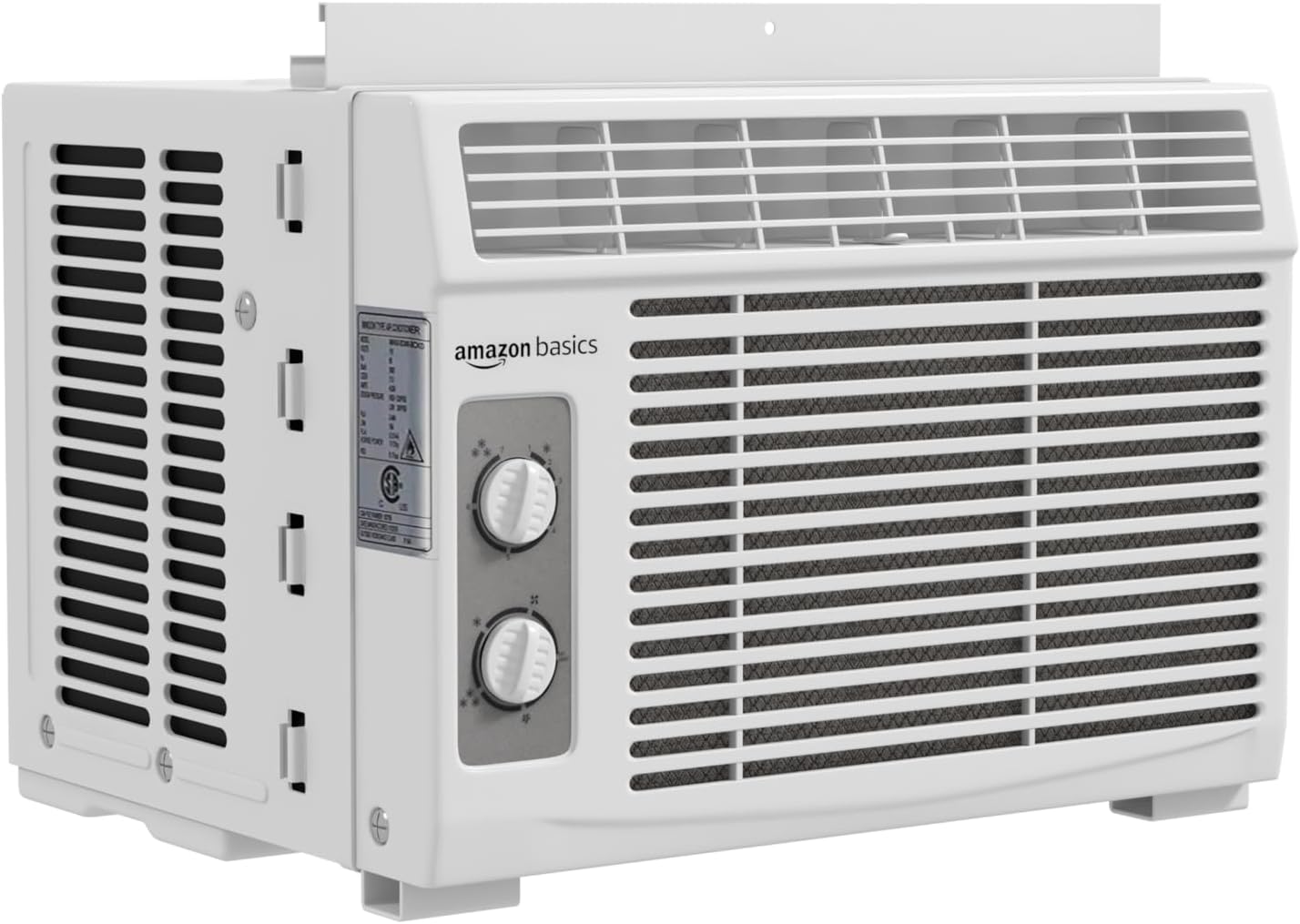 Amazon Basics Window-Mounted Air Conditioner with Mechanical Control - Cools 150 Square Feet, 5000 BTU, AC Unit