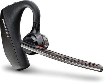 Poly Voyager 5200 Wireless Headset (Plantronics) - Single-Ear Bluetooth Headset w/Noise-Canceling Mic - Ergonomic Design - Voice Controls - Lightweight - Connect to Mobile/Tablet via Bluetooth