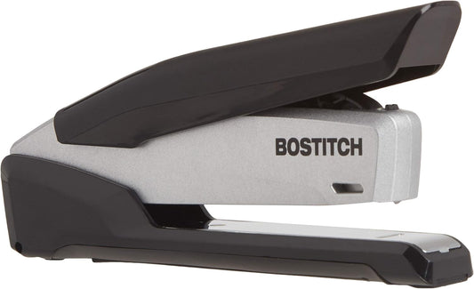 Bostitch Office Metal Executive Stapler - 3 in 1 Stapler - One Finger, No Effort, Spring Powered Stapler, Black/Gray (INP28), 28 Sheets