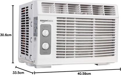 Amazon Basics Window-Mounted Air Conditioner with Mechanical Control - Cools 150 Square Feet, 5000 BTU, AC Unit