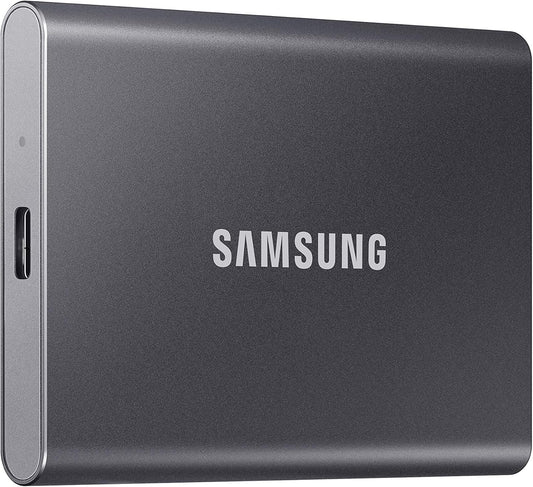 SAMSUNG T7 1TB, Portable SSD, Grey, up to 1050MB/s, USB 3.2 Gen2, Gaming, Students & Professionals, External Solid State Drive (MU-PC1T0T/AM), Grey [Canada Version]