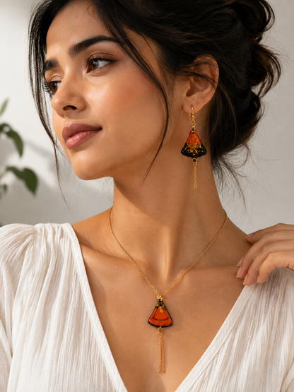 Ember Glow Necklace Set