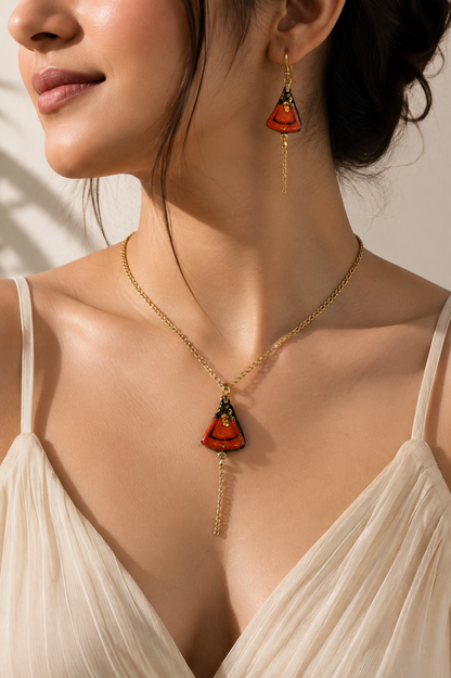 Ember Glow Necklace Set