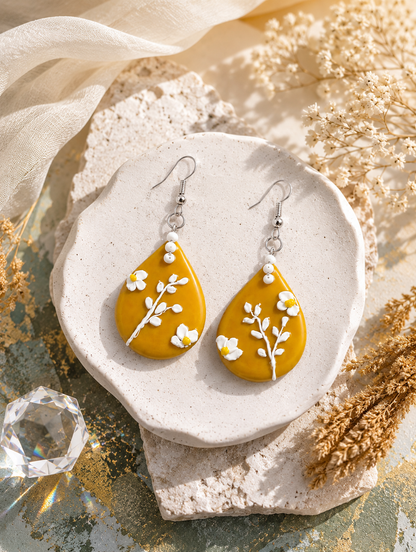 Golden Meadow Drops Earrings