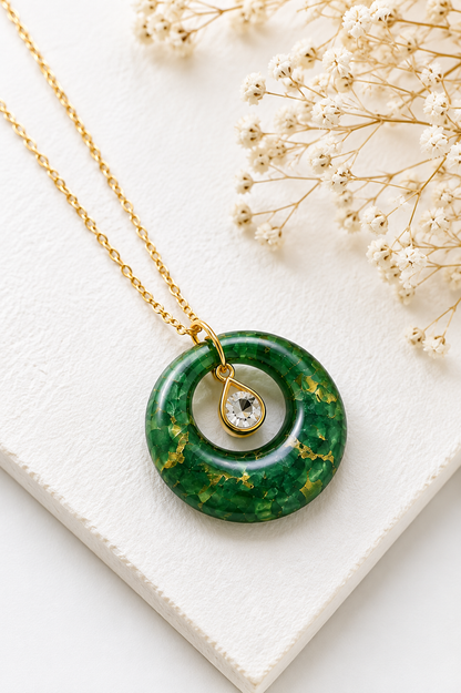 Verdant Halo Pendant