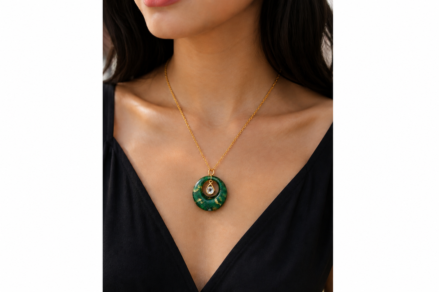 Verdant Halo Pendant