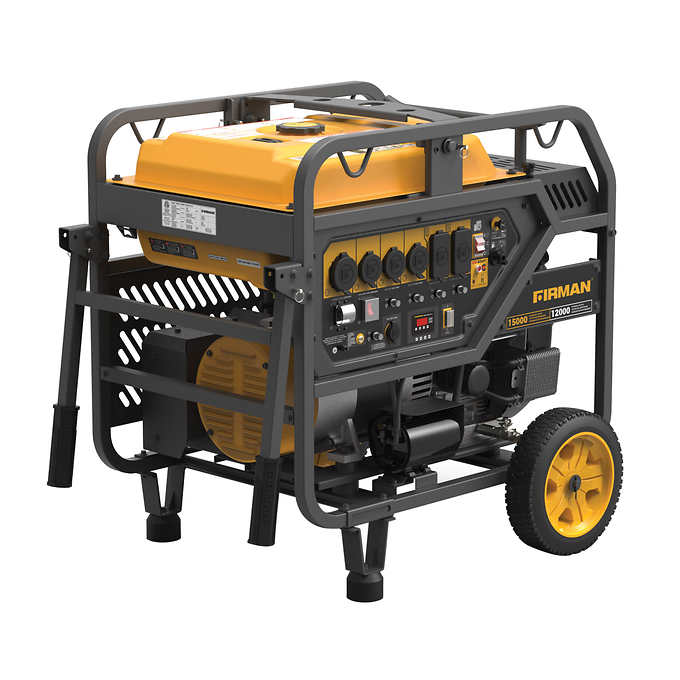 Firman 12,000W Running / 15,000W Peak Gasoline Powered Generator 1