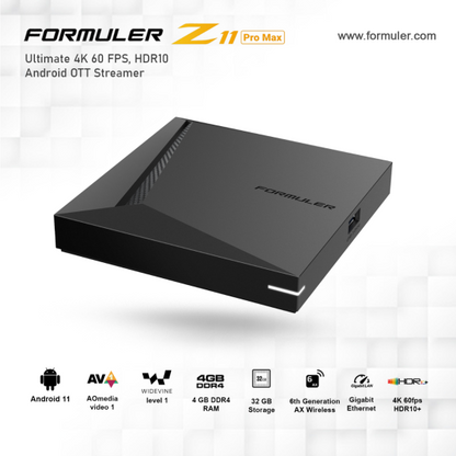 Formuler Z11 Pro Max 4K Android Media Streamer